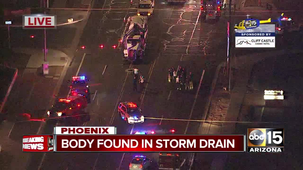 Body found in storm drain in Phoenix