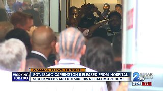 Baltimore Police Sgt. Isaac Carrington released from hospital