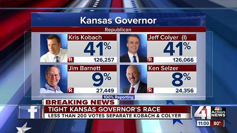 Tight race for Republican nomination for governor in KS