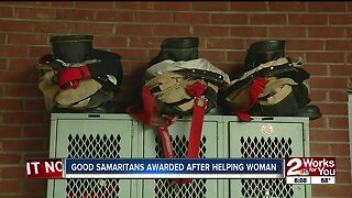 Good Samaritans awarded after helping woman