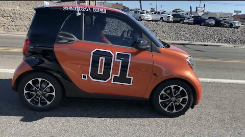 Passing by the General Lee (General Wee) on the Highway