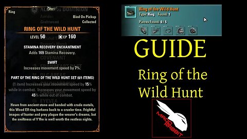 Ring of the Wild Hunt - Mythic Item Guide [Elder Scrolls Online] ESO