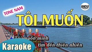 TÔI MUỐN KARAOKE (TONE NAM ) BEAT NHẠC SỐNG 2019 ( TOI MUON KARAOKE ANDY)