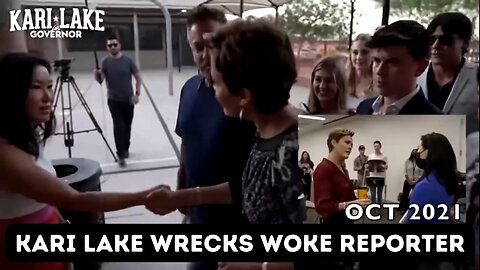 Kari Lake Wrecks Woke Reporter - Love This Video