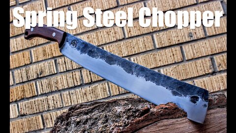 How To Forge A Parang Style Chopper/ 5160 Spring Steel