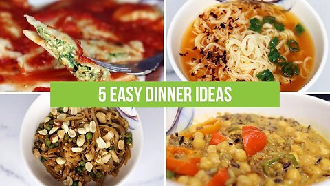 5 simple vegan dinner ideas