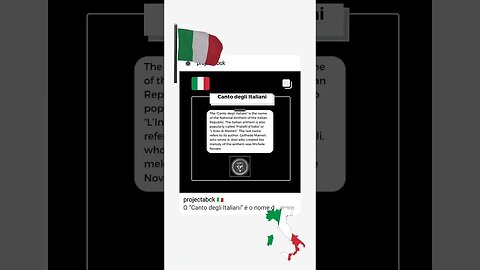 🇮🇹 Italy anthem/Canto degli Italiani