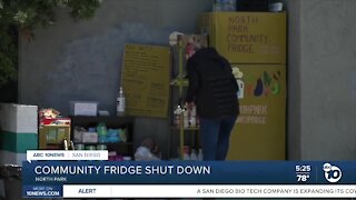 County shuts down community fridge in North Park