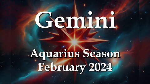 Gemini - Aquarius Season February 2024 ALL YOU
