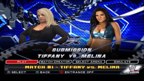 WWE SmackDown vs. Raw 2011 Tiffany vs Melina