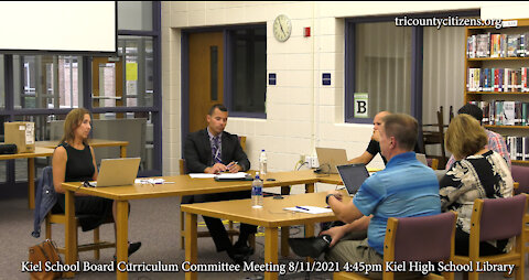 Kiel School Board Curriculum Committee Meeting 8/11/2021