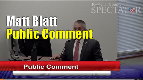Matt Blatt Public Comment about CRT in Schools