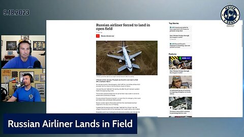 Russian Airliner Lands in a Field