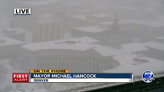'Please stay indoors:' Denver mayor Hancock urges drivers to stay home
