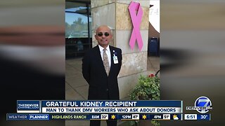 Kidney recipient will thank DMV workers today