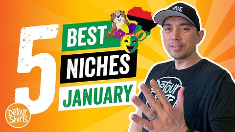 Top 5 Print on Demand Niches for January 🔥 Work on These Niches to Increase Sales for FREE