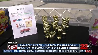 9-year-old puts on dog show for her birthday