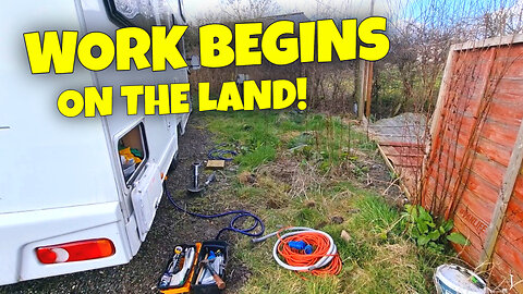 Work begins on the land! Pipes and fence replacement #vanlife