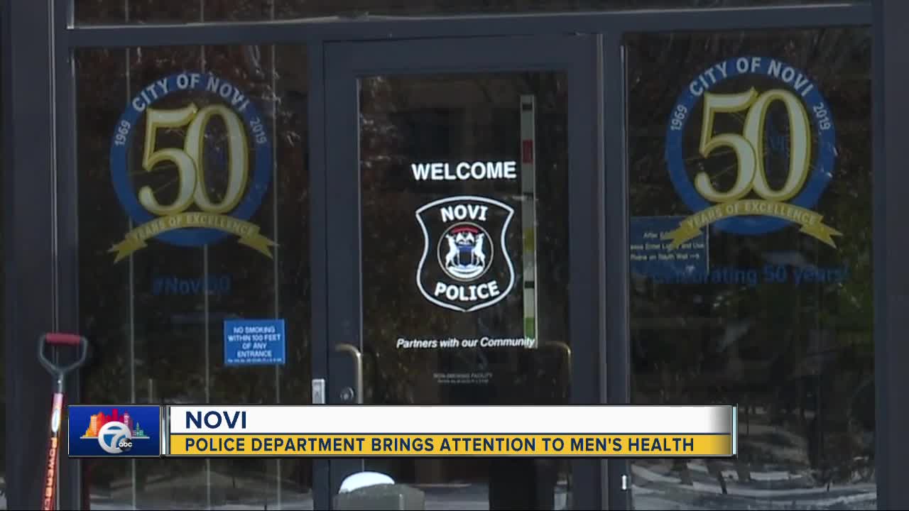 Novi Police Department brings attention to men's health