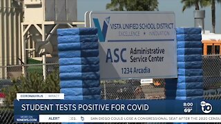 Vista school student tests positive for COVID-19, forcing 130 to quarantine