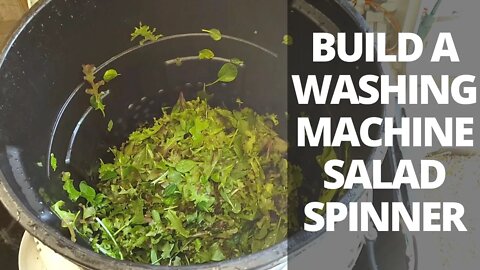 Dry Greens in Seconds! Washing Machine Salad Spinner