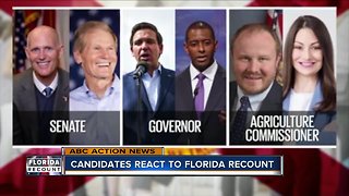 Candidates React to Florida Recount