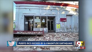 Magnitude-6.4 earthquake strikes off the coast of Puerto Rico