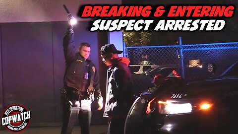 Breaking & Entering Suspect w/ Knife Arrested | Copwatch