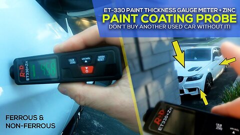 How to Check Car Paint Thickness with R&D ET330 Paint Coating Thickness Gauge