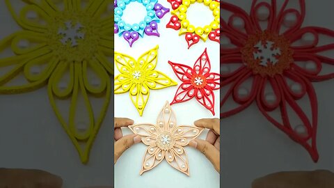 Make a Beautiful Snowflakes in 1 Minute🎄❄😍 #diy #crafts #christmas