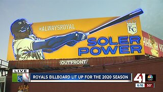 Royals debut new 'Soler Power' lighted billboard