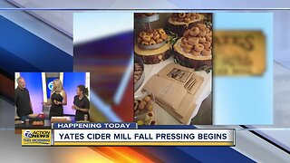 Yates Cider Mill begins pressing for cider in Rochester on Friday!
