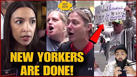 CHAOS ERUPTS! AOC Gets Kicked Out of NYC By Angry New Yorkers as Migrant crisis hits BREAKING POINT