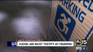 Advocates for Individuals with Disabilities to testify under oath