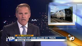 Person hit and killed by train
