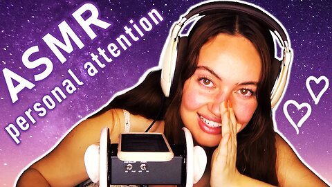 ASMR Whispering positive affirmations in your ear, Anna gives you personal attention to fall asleep