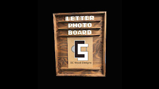 DIY Letter Photo Board