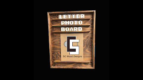 DIY Letter Photo Board