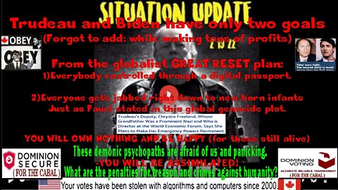 Situation Update: It's Go Time! Protest Nightmare! Trudeau's Troops Trample & Kill a Grandmother!
