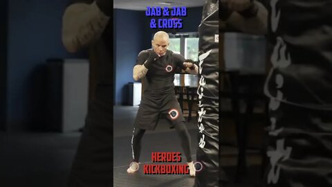 Heroes Training Center | Kickboxing & MMA "How To Double Up" Jab & Jab & Cross | #Shorts
