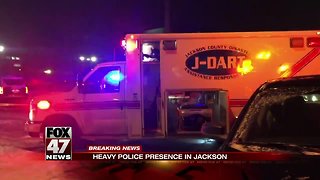 Officer and suspect exchange gunfire in Jackson