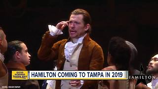 Hamilton coming to Tampa in 2019