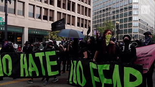 Antifa Frauds Attack, Chase Off Trump Supporters Protesting White Supremacists