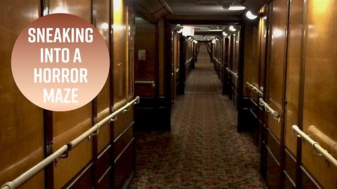 Wanna see a haunted ship's horror maze after hours?