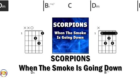 SCORPIONS When The Smoke Is Going Down FCN GUITAR CHORDS & LYRICS