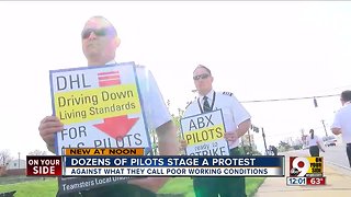 Pilots from Amazon, DHL vendor airlines rally at Cincinnati/Northern Kentucky International Airport