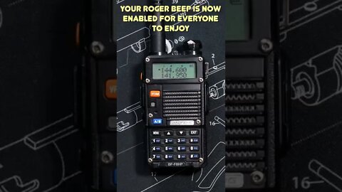 #Shorts Baofeng UV-5R - How To Enable The Roger Beep Option