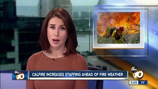 Calfire increases staffing ahead of fire weather
