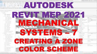 Autodesk Revit MEP 2021 - MECHANICAL SYSTEMS - CREATING A ZONE COLOR SCHEME