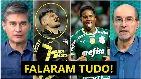 "ESSA É A DIFERENÇA! O 'EX-GRANDE' Botafogo FRAQUEJOU, e o GIGANTE Palmeiras..." OLHA ESSE DEBATE!